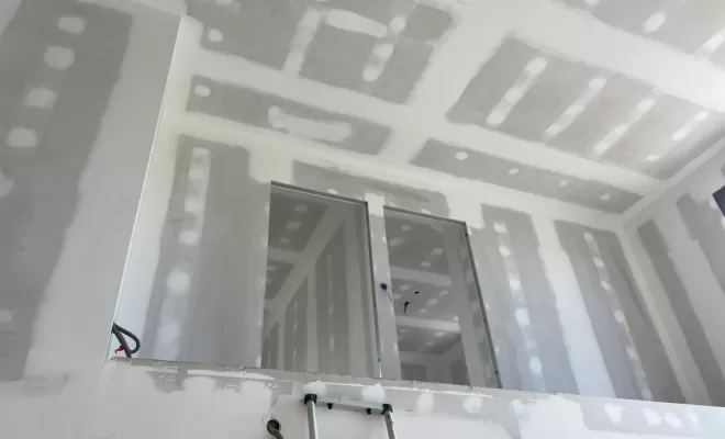 Peinture de finition à l'airless, maison neuve à Mornant
